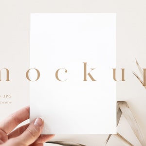 Grußkarte Mockup, Einladung Mockup, Smart Object Karte Mockup, Boho Karte Mockup, Blank weiße Karte Mockup, HochzeitSeinladung Mockup LC6