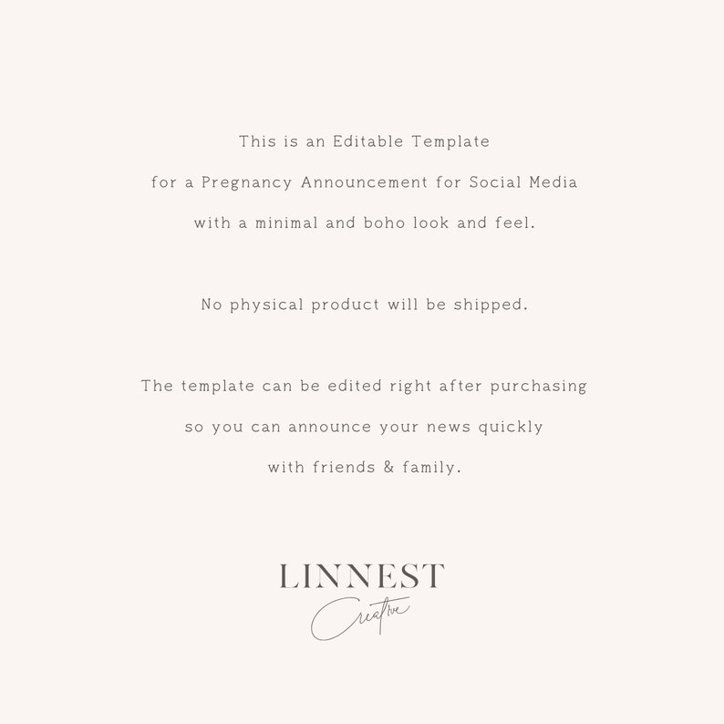 Baby news image Social media baby announcement Gender neutral pregnancy announcement Ultrasound pregnancy announcement editable template