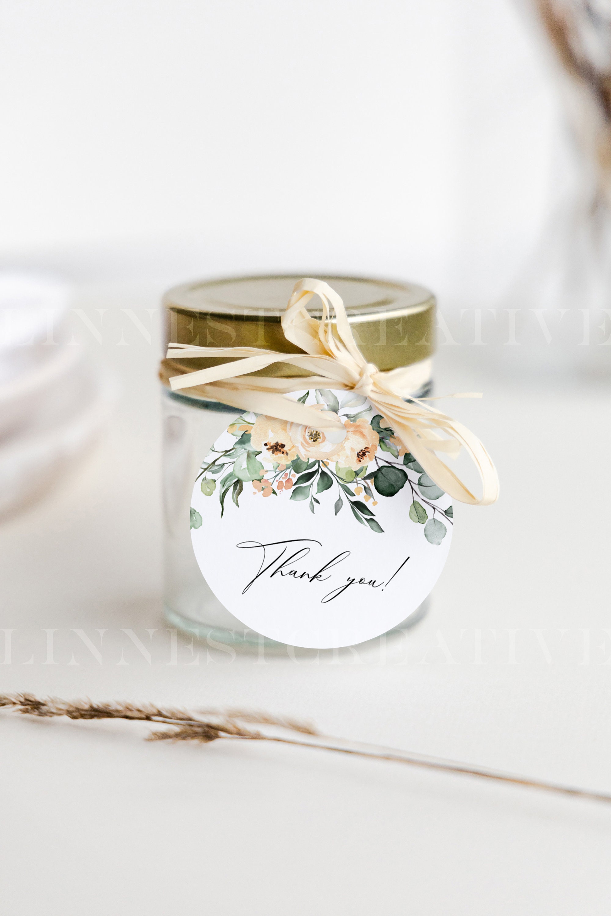 Round Gift Tag Mockup Favor Tag Mockup Blank Round Label Etsy UK