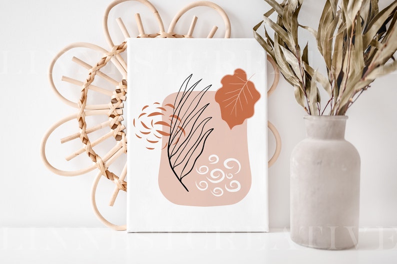 Download Canvas mockup A4 canvas Wall art mockup Minimalist empty ...