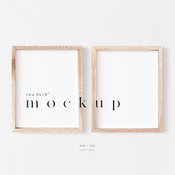 Wood 8x10 Double Picture Frame Etsy