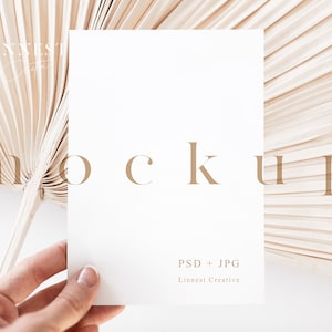 Grußkarte Mockup, Karte Mockup, Einladung Mockup, Boho Mockup, Hochzeit Mockup, 5x7 Karte Mockup Einladung, Hochzeit Mockup einfache 032