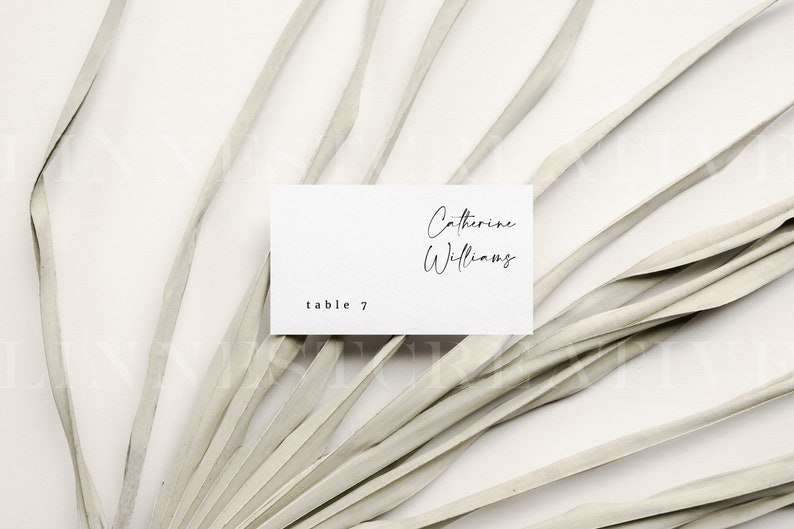 3.5x2" card mockup, Business card mockup, Place card mockup, Minimalist empty white card, Smart object mockup, Book for baby card mockup LC6 image 3