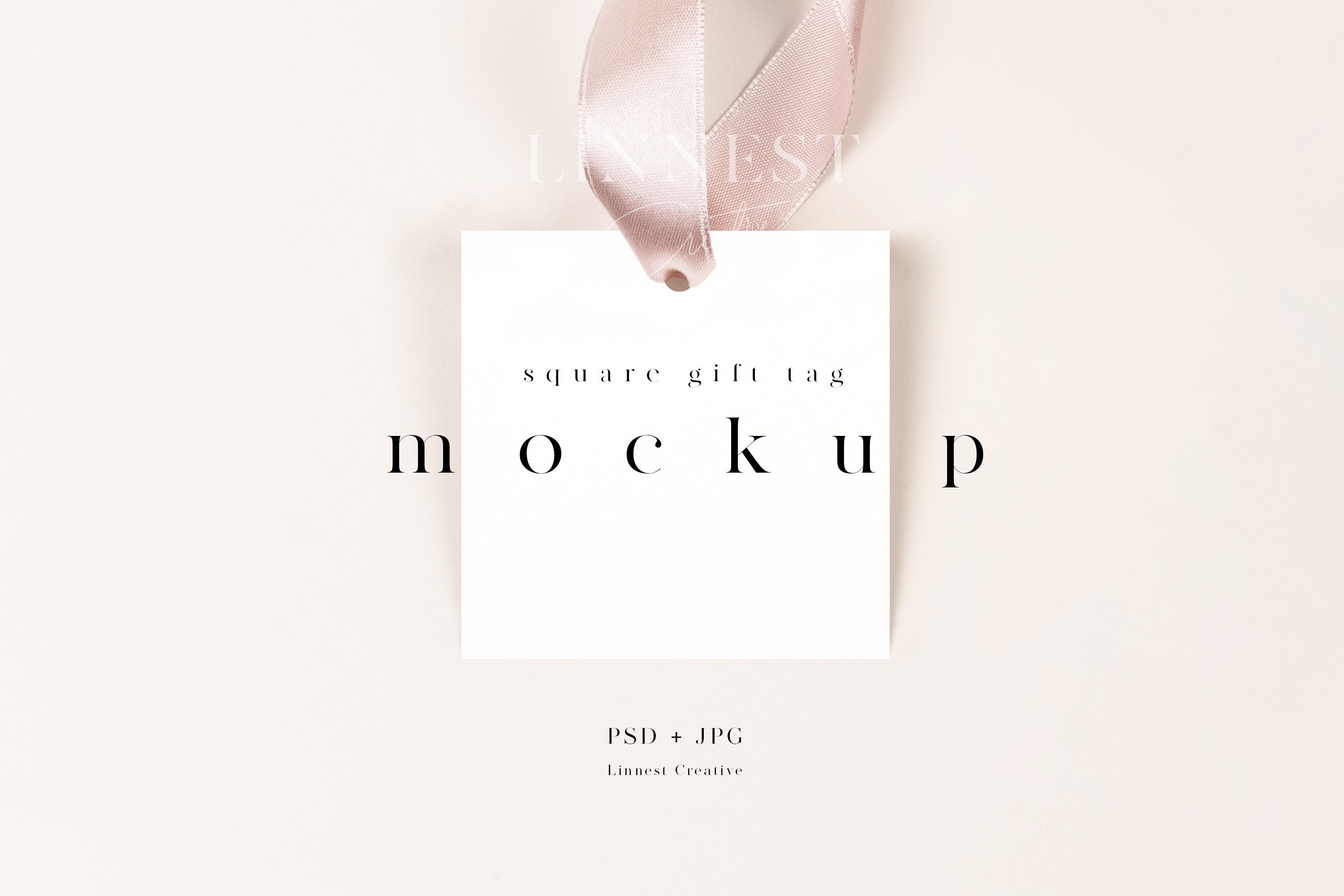 Square Tag Square Gift Tag Mockup, Favor Tag Mockup, 3x3 Label Tag Mockup ...