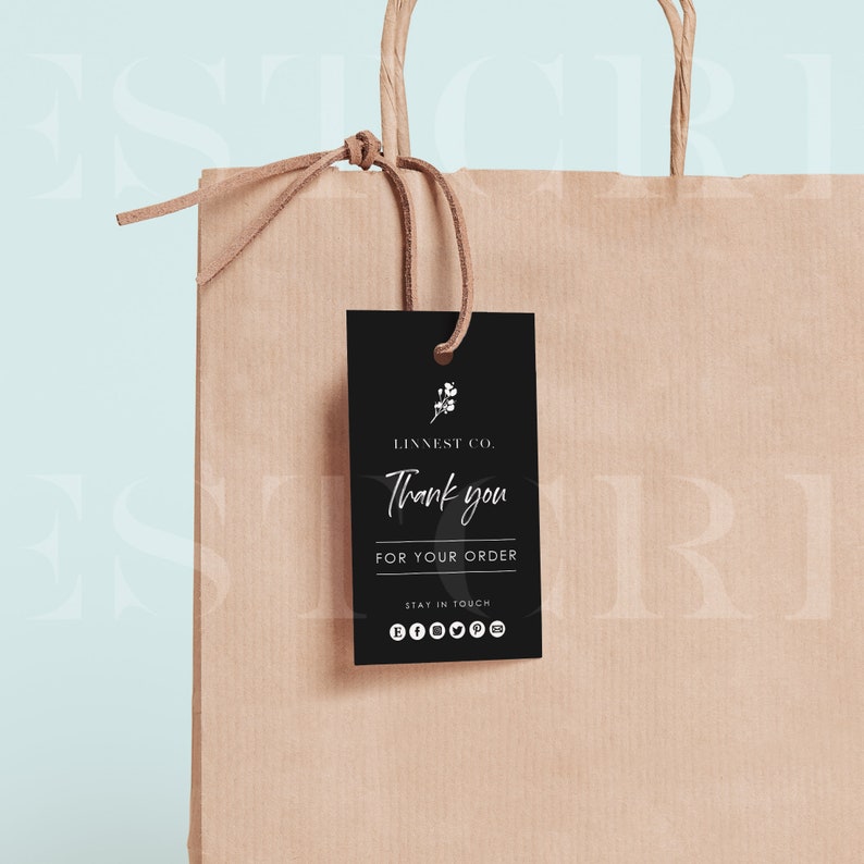 Download Brand label mockup Gift tag mockup Paper bag tag mockup | Etsy