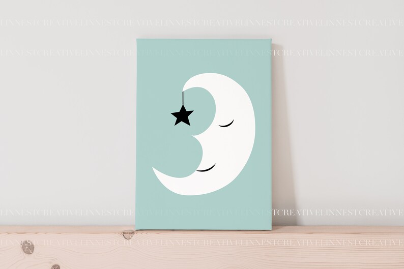 Kunstdruck Leinwand Mockup, Minimalistische leere Leinwand Mockup, Moderne weiße Leinwand im A4 Format, Wand Kunst Printables Mockup, Kunstwerk Leinwand Mockup Bild 6
