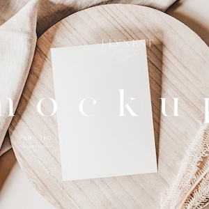 Greeting card mockup, Invite mockup, Neutral card mockup, Boho card mockup, Smart Object Card mockup, Wedding invitation mock up 027