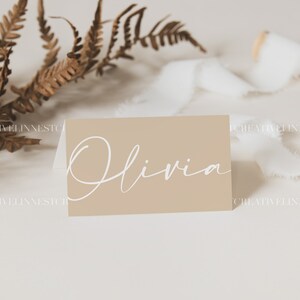 Platzkarte Mockup, Klappkarte Mockup, Hochzeit Stationär Mockup, Boho Karte Mockup, Tented Platzkarte Mockup, Neutrale Karte Mockup 023 Bild 7