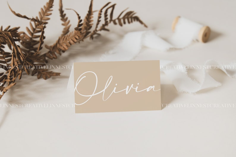 Platzkarte Mockup, Klappkarte Mockup, Hochzeit Stationär Mockup, Boho Karte Mockup, Tented Platzkarte Mockup, Neutrale Karte Mockup 023 Bild 7