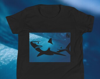 Kinder Hai Shirt - Wildlife Shirt, Erhaltung Shirt, speichern Sie die Haie, Ursache Shirt, schützen Tierwelt