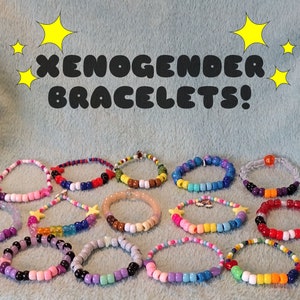 Xenogender Kandi Beaded Bracelets