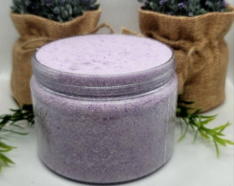 Lavender Body Scrub, Lavender Body Sugar Scrub Exfoliator