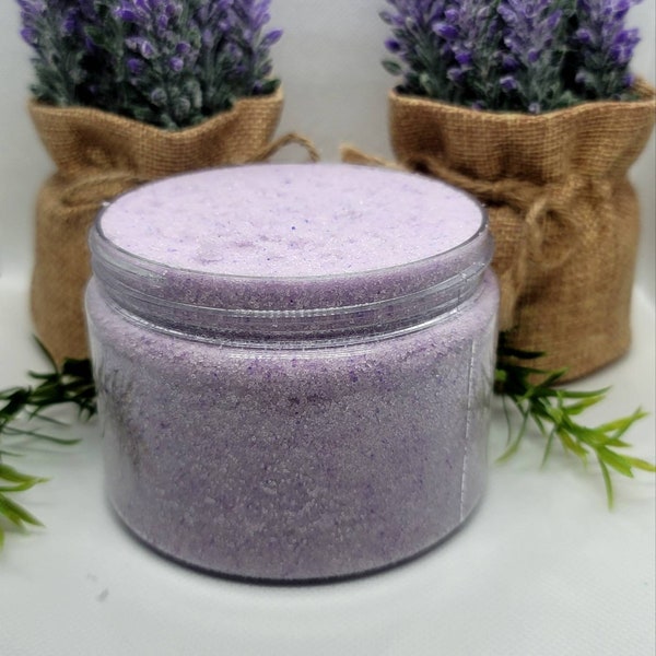 Lavender Body Scrub, Lavender Body Sugar Scrub Exfoliator