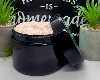 Juicy Strawberry Luxurious Whipped Natural Body Butter | Moisturizer for hands and body