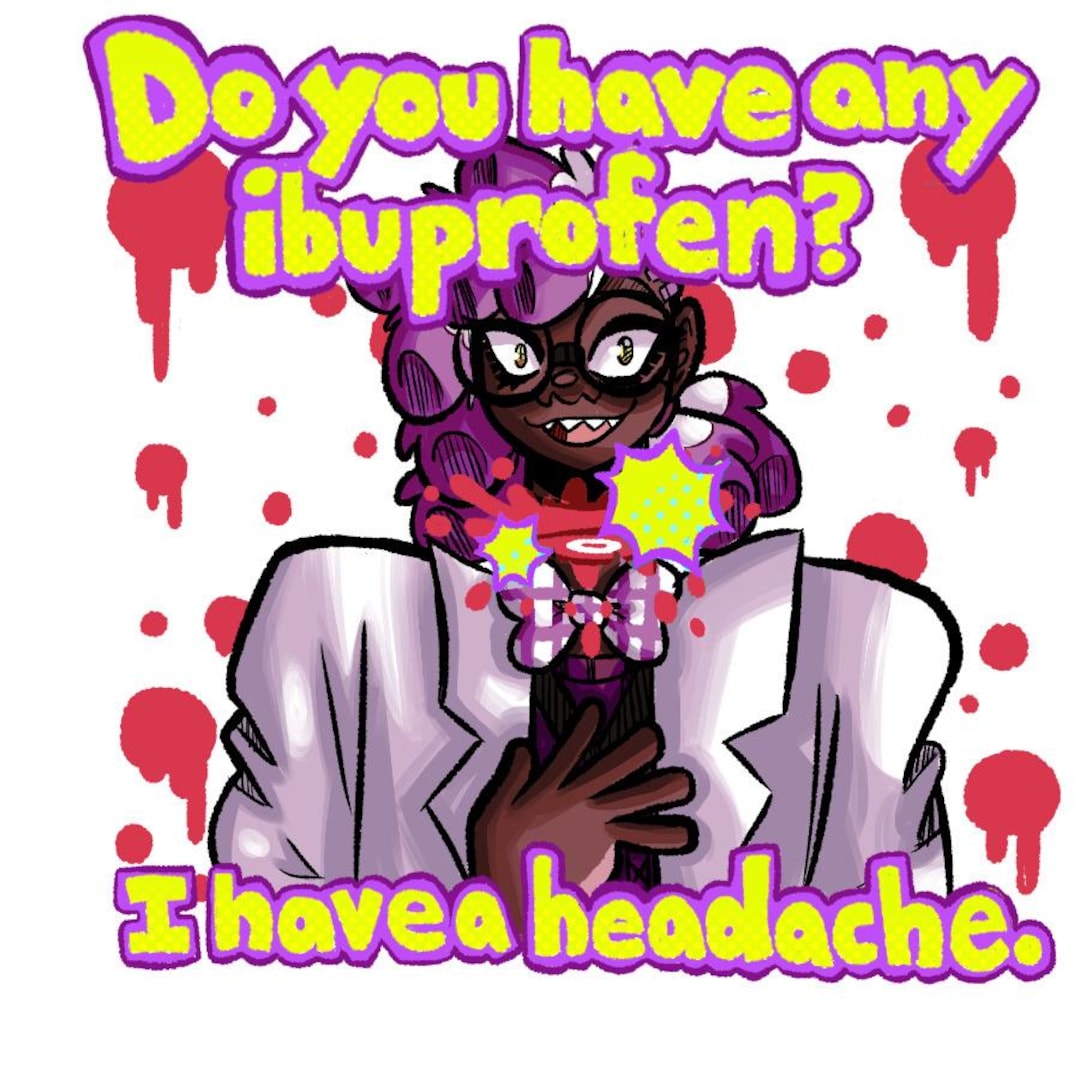 Floofty Fizzlebean Bugsnax “do You Have Any Ibuprofen?” Sticker - Etsy