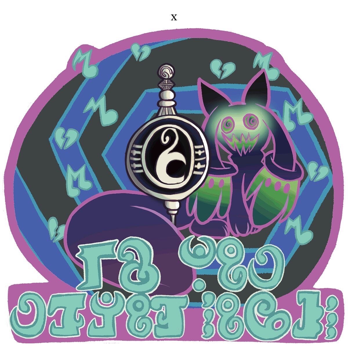 Puella Magi Madoka Magica Kyubey do Not Throw Souls Acrylic Glitter