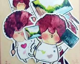 Bob Ross Sticker Etsy - bob ross roblox sticker