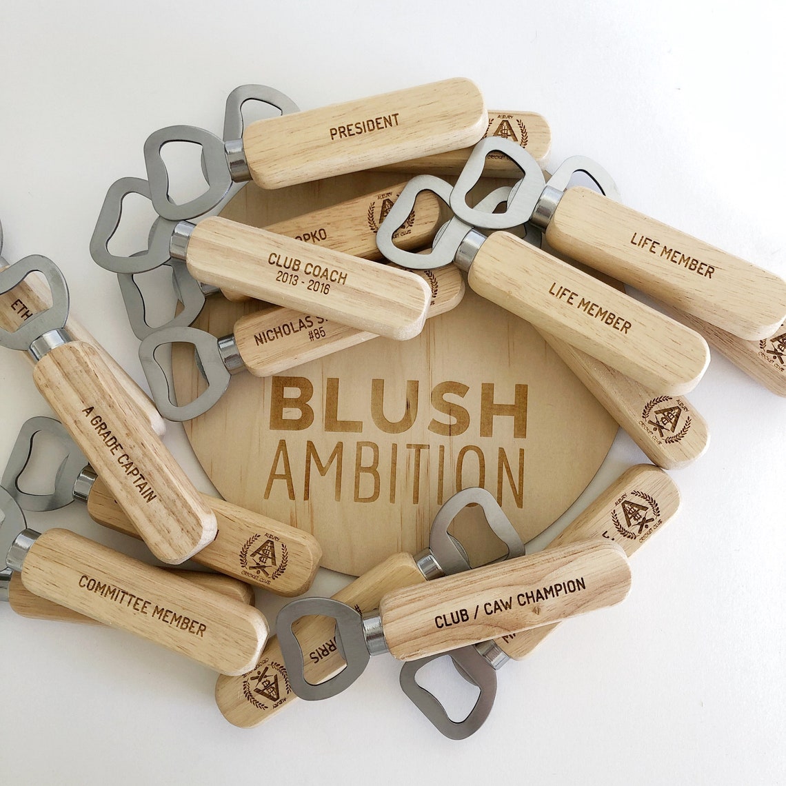 Bottle Opener Timber Personalised Etsy