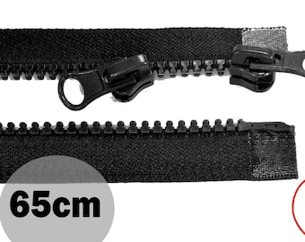 Zipper divisible 65 cm black Two-way zipper Zipper Haberdashery Sewing accessories zipper sewing zipper repair