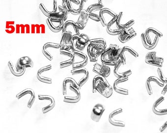 20 pcs. clip 5 mm stopper stops zipper shortening for endless zippers sold by the meter Zipper zip zipit stops zipper endless