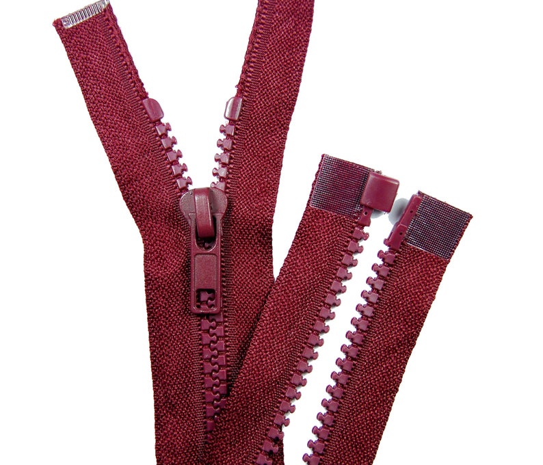 Reißverschluss teilbar 45cm mit Kunststoffzahn 5mm für Jacken, Kinderjacken Zipper Zip teilbarer reissverschluss, 20 Farben rosa schwarz rot Bild 5