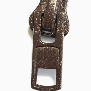 Ersatz Zipper Schieber 10mm N10 Reißverschluss Ersatzteile Kunststoffzahn schwarz metal Umtausch Reparatur Jacke Mantel Tasche Koffer Bild 8