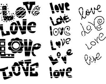 Plotter File Sayings Valentin Day Love Wedding Birthday Font SVG bundle cricut files instant download Handmade Scrapbooking