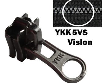 YKK Zipper Slider 5VS VISLON Replacement Zipper Repair Exchange Separable Zipper 5 mm N 5VS Black Oxide Nickel