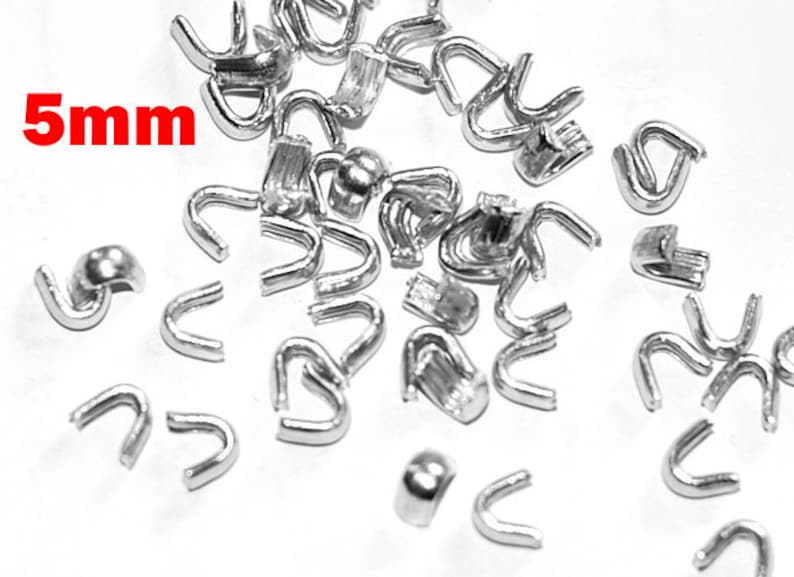 20 St. Klammer 5mm Stopper Stopps Reißverschlüss kürzen für endlose Reißverschlüsse Meterware Zipper zip zipit stops reißverschluss endlos Bild 1