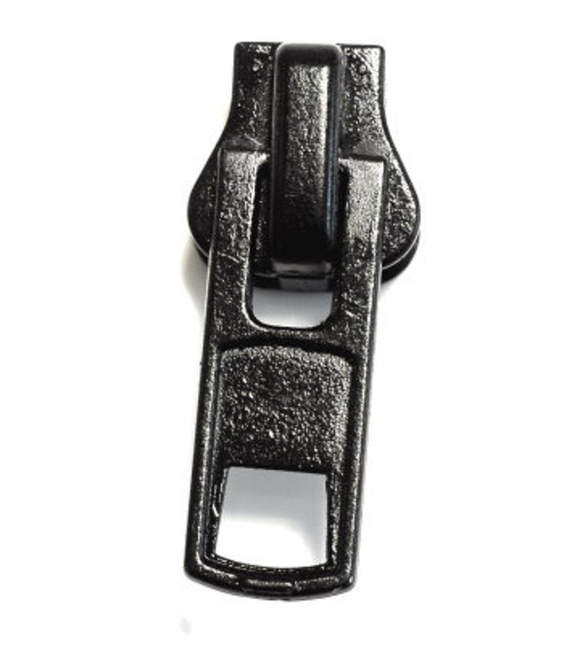 Ersatz Zipper Schieber 10mm N10 Reißverschluss Ersatzteile Kunststoffzahn schwarz metal Umtausch Reparatur Jacke Mantel Tasche Koffer Bild 6