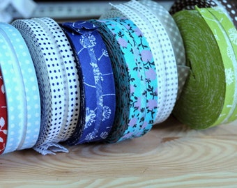 Bias tape cotton 20 mm patterned edging tape Bias tape tape sold by the meter haberdashery sewing accessories