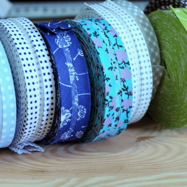 Bias tape cotton 20 mm patterned edging tape Bias tape tape sold by the meter haberdashery sewing accessories