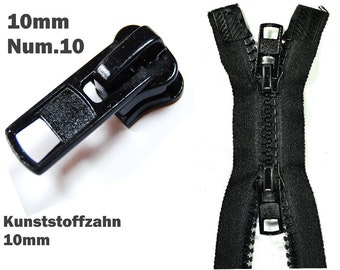 Ersatz Zipper Schieber 10mm N10 Reißverschluss Ersatzteile