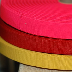 Gummiband pink rot gelb