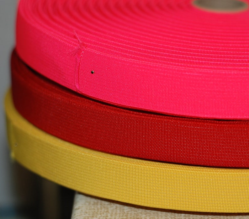 Gummiband pink rot gelb