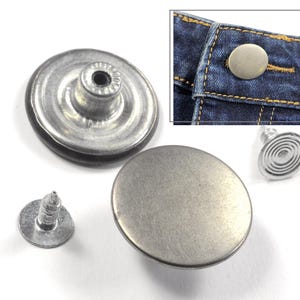 Jeans button, button for jeans, snap fastener 20 mm, button for trousers, exchange, repair, replacement button, buttons, sewing buttons