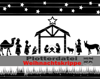 plotter file christmas nativity winter svg dxf instantly download christmas decoration christmas gifts handmade plot sticker sewing