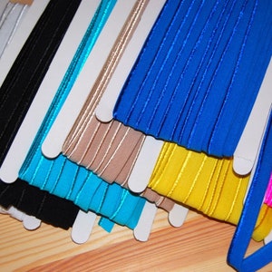 Elastisch leidingband 10 mm rand wasgoed elastisch rubberen vlecht leidingband roze blauw beige turkoois zwart wit handgemaakt naaien