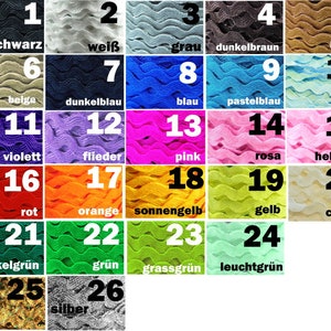 3m 5m 10m Zackenlitze Litze Wellenband für Schultüte Weihnachtsgeschenke kreativ verpacken Bordüre Borte Bänder für Schultüte weiss grün rot