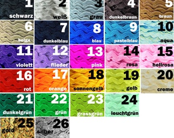 3 m 5 m 10 m rickrack braid wavy ribbon for school cones, creative Christmas gift wrapping, border, trim, ribbons for school cones, white, green, red