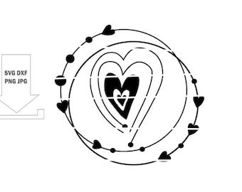 Plotter file heart, plotter file Easter, plotter ideas, plotter, plotter file birth, plotter file baby, Mother's Day, baptism, wedding, heart SVG