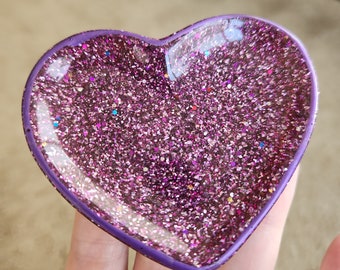 Glittery Heart Shaped Trinket Dish