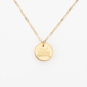 14k Gold Filled Not Today Satan Necklace 16in/ Christian Collection/ Handmade Jewelry/ Gifts for Her