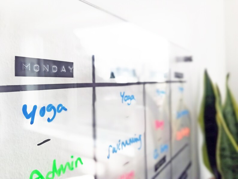 Reusable Weekly Wall Calendar Meal Planner Diary Routine - Etsy UK