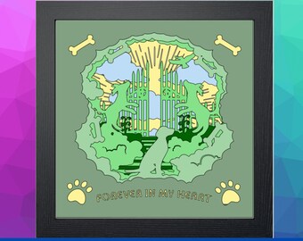 Curious George Shadow Box SVG File Monkey and Bananas Shadow - Etsy ...