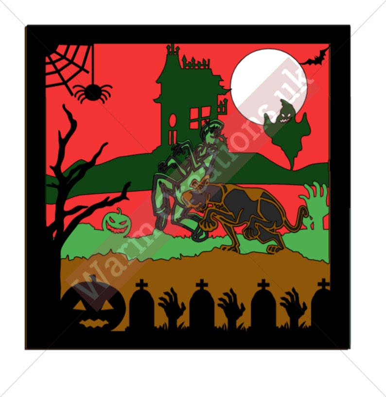 Download Scooby-Doo Shadow Box SVG 3d papercut SVG layered paper ...