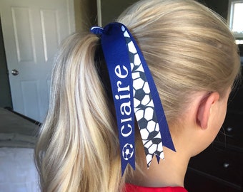 Sporty Tail Soccer Ribbons