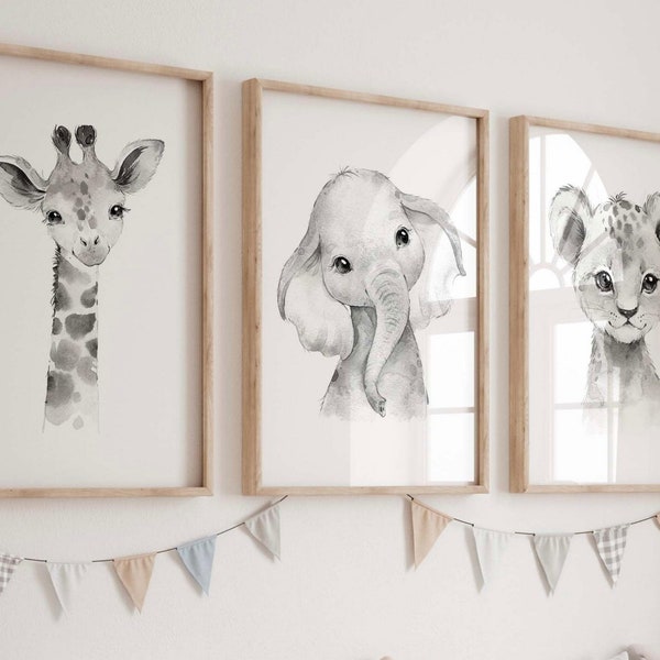 Safari Nursery Decor Safari Baby Animal Prints Safari Nursery Art Baby Safari Animal Prints Safari Baby Animals Safari Nursery Prints