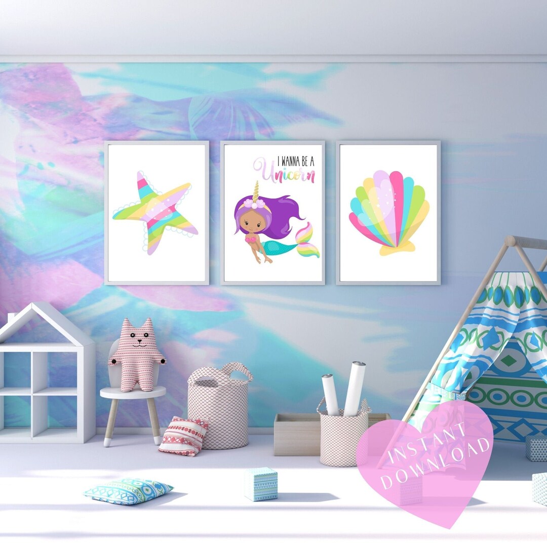 Under the Sea Baby Girl Nursery Decor Ocean Nursery Decor Etsy