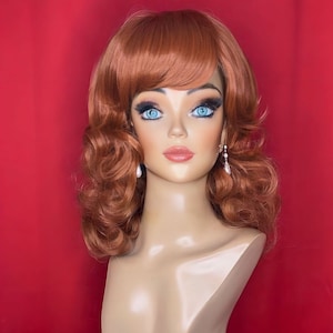 Red reba wig cheap